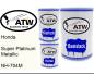 Preview: Honda, Super Platinum Metallic, NH-704M: 500ml Lackdose + 500ml Klarlack + 250ml Härter - Set, von ATW Autoteile West.